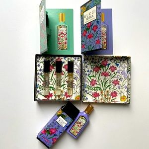 BNIB lot of Gucci Flora parfum. Cute collector set.